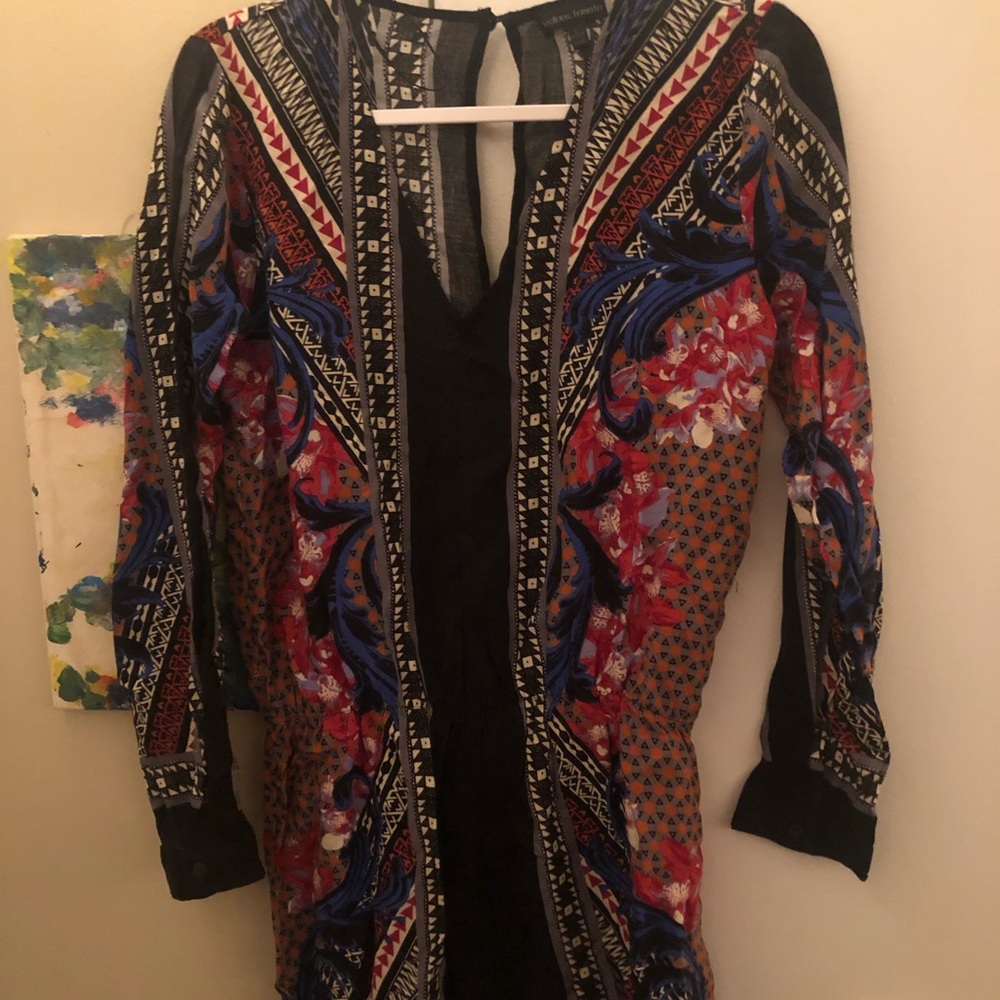 Jealous Tomato Black Print Romper